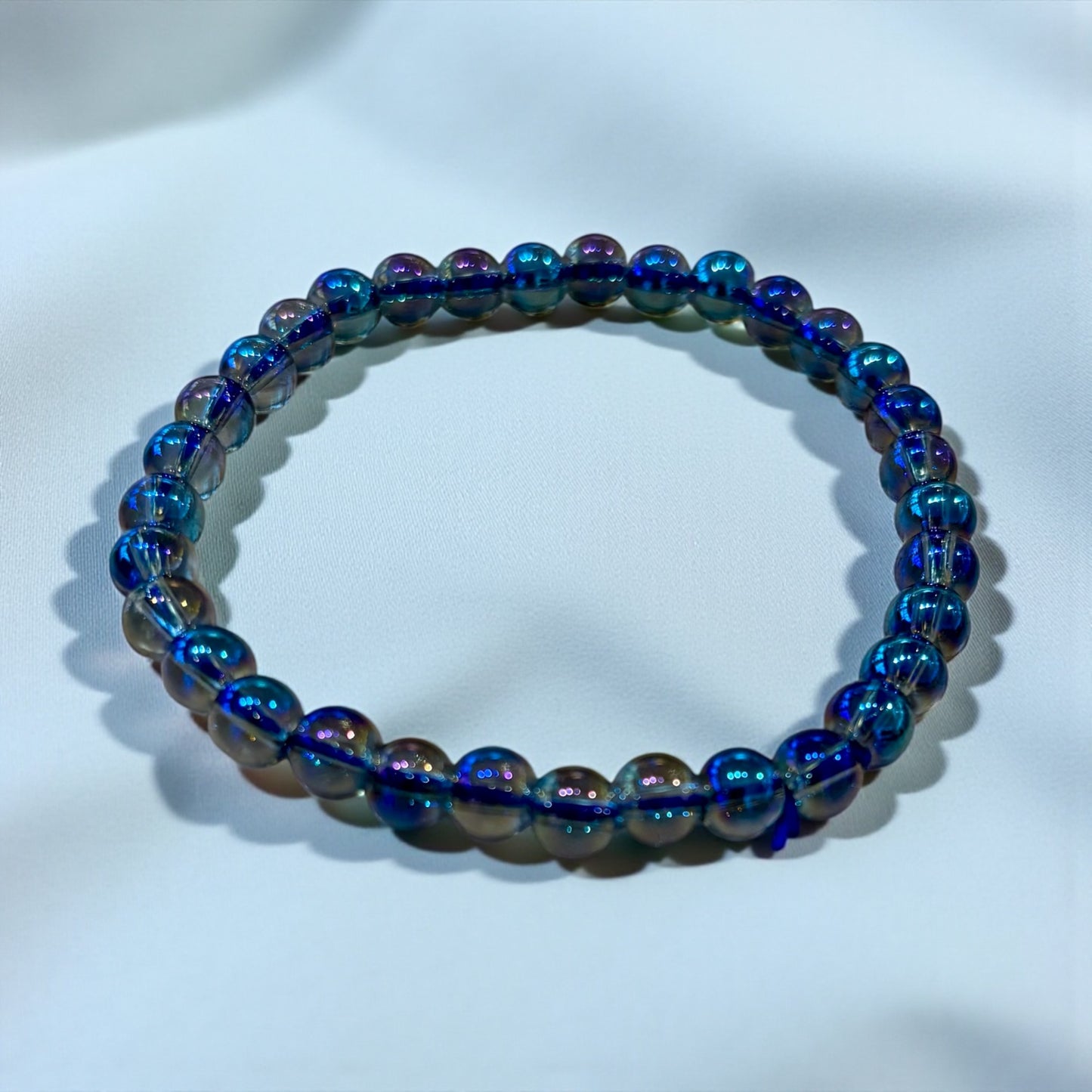 Rainbow Aura Quartz - Power Crystal Bracelet