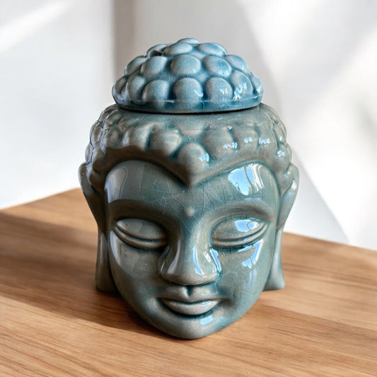 Green Thai Buddha Head - Burner